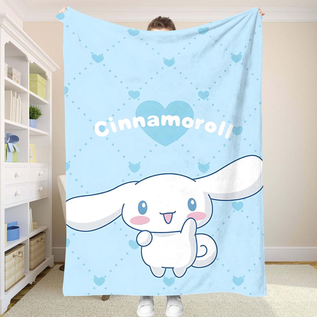 Fluffy Soft Blankets and C-Cinnamorol Picnic Blanket Summer Comforter Throw Blankets & Throws Home and Decoration Bedding Set