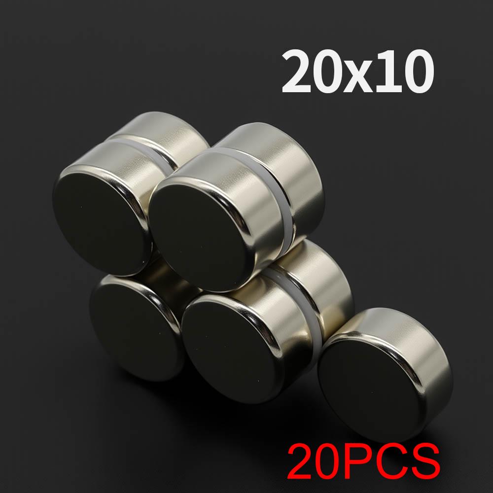 20x10mm Starker Neodym-Magnet N35 NdFeB Permanent-Magnet Rund Superstarke Kühlschrankmagnete DIY