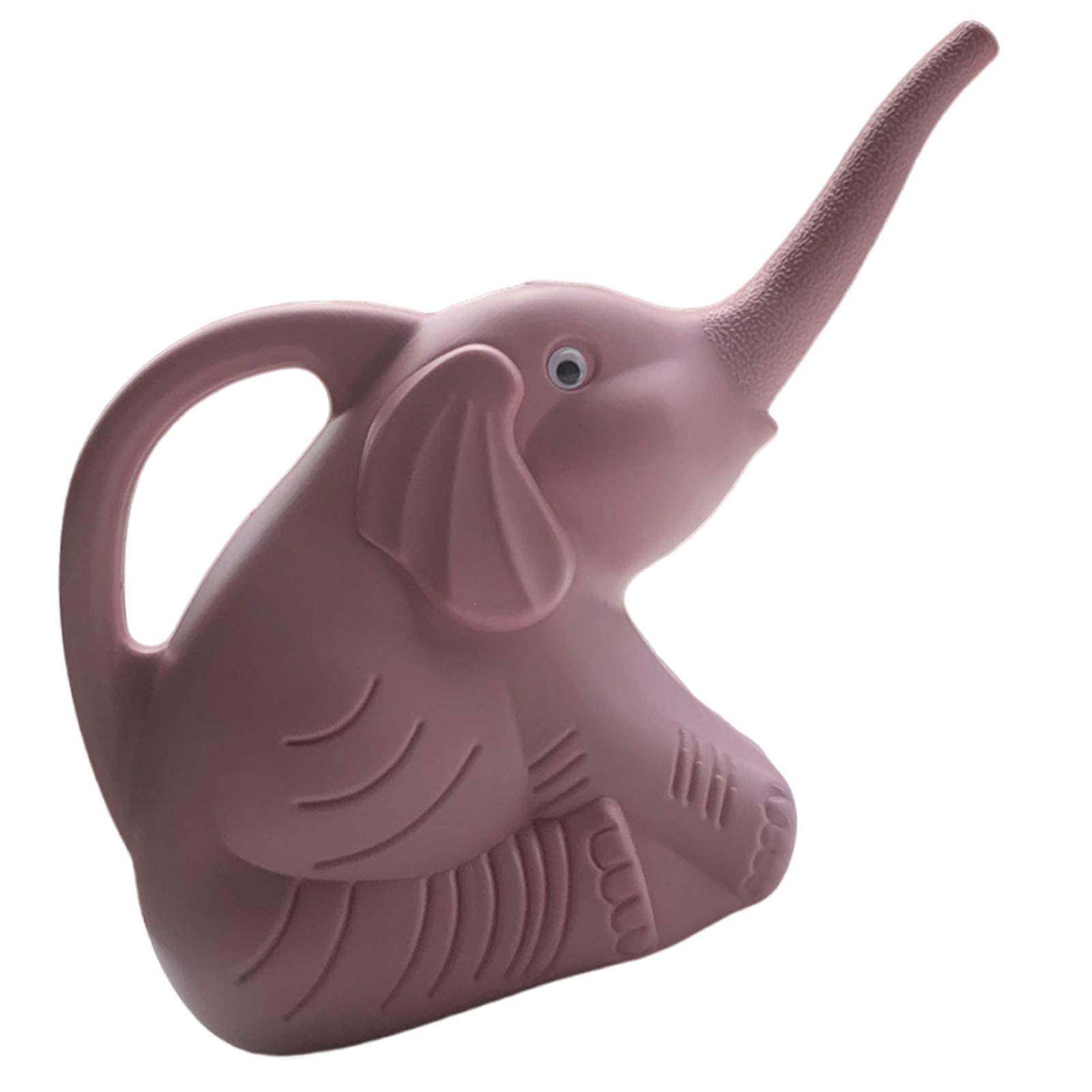 

Elephant Watering Pot 2L Small Cute Sprinkler Kettle Leakproof Design for Outdoor Indoor Plants мальвовый