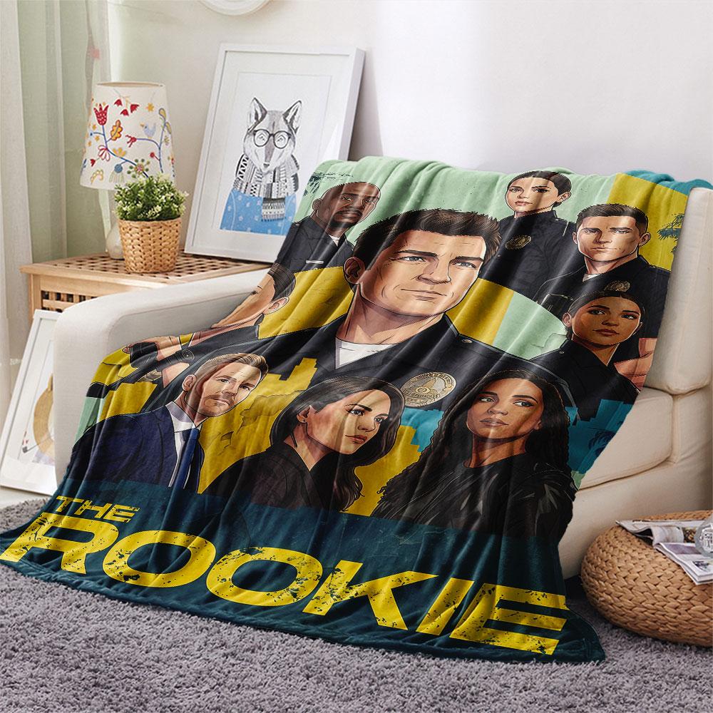 1 PZ Coperta di Flanella Fantasia THE ROOKIE Adatta a Tutte le Stagioni per Arredamento Casa Calore e Comfort Regali Regalo Festivo