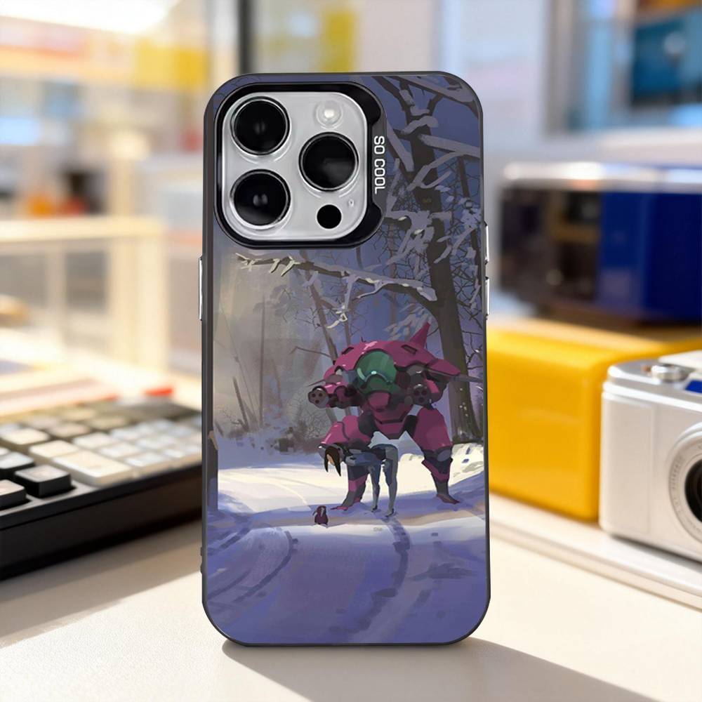 Game O-Overwatch-S Cute Phone Case For iPhone 17,16,15,14,13,12,11,Pro,XS,Max,Plus,Mini,SE4,E IMD Matte Black