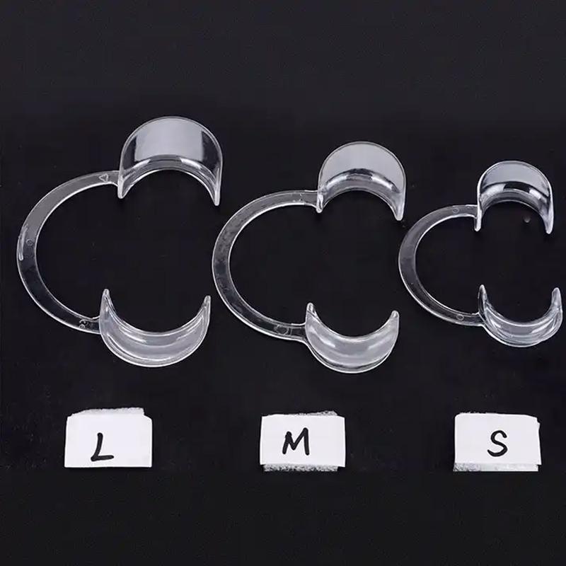 10 ks Zubní otvírač úst C tvar Autoklávovatelný Odolný Dezinfekce Jednorázový Intraorální Otvírač tváří a rtů Zubní nástroj