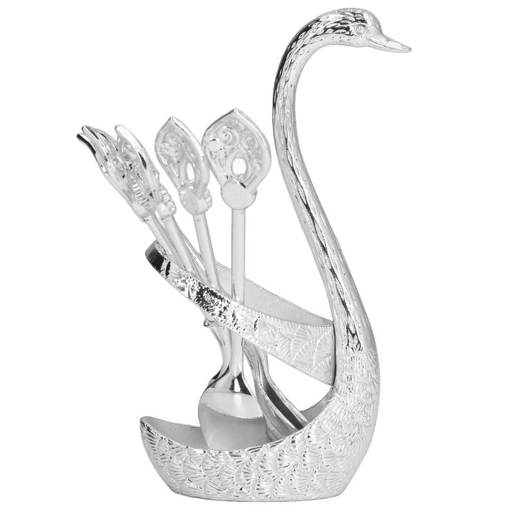 Coffee Spoon Holder Elegant   Zinc Alloy EmNaBossment Design Glossy Bright Color Mirror Polish Coffee Stirrers Holder