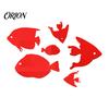 Marine Life Home Decor Fish Mirror Wall Stickers, Self Adhesive Ocean Decals, Removable Stickers 3D Art for Living Room Bedroom Bathroom Tile
