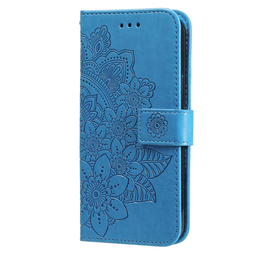 For vivo Y29 5G/Y19s 4G Case Floral Pattern PU Leather Wallet Stand Phone Cover