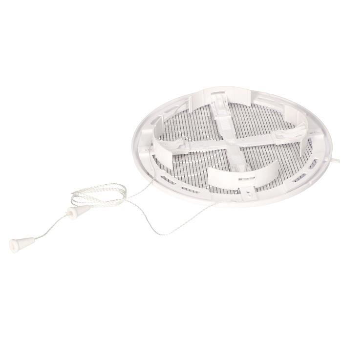 Ventilation Grille - Kotarbau - Adjustable 100-150 Mm - Lockable - Round White Mosquito Net - Insect Repellent