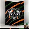 Venezia FC Lion Wings Logo Black Orange Green Stripes Patterned tapestry for bedroom and living room home decor sofas.