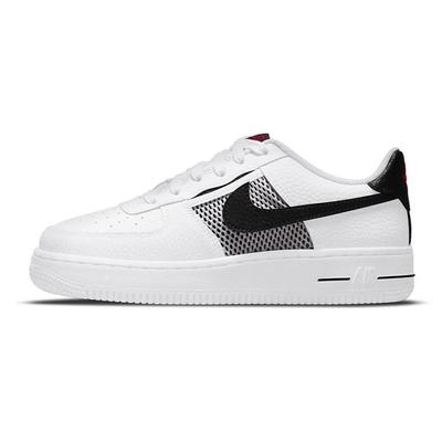 Air Force 1 LV8 GS Mesh-Tasche - Weiße Kindersneaker Schwarz Habanero-Rot DH9596-100