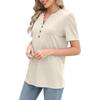 Womens Summer Tops Short Sleeve Shirts Business Casual Outfits Trendy Fashion Beach Vacation Clothes 2025