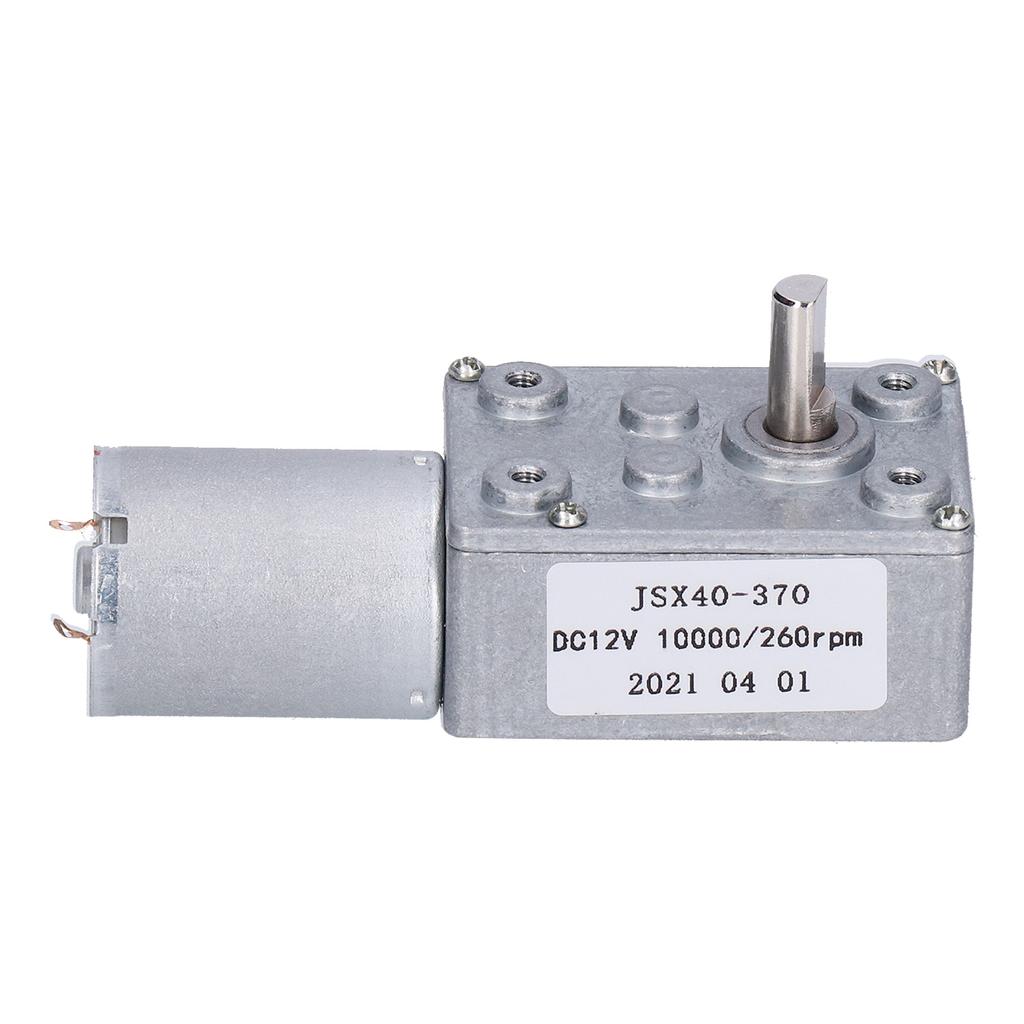 Turbine Worm Motor Turbo Geared Box Reduction Shaft Equipment 260RPM DC12V JSX40?370