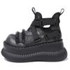 Fashion Women Thick Bottom High Top Dark Style Mary Jane Niche Lace Cross Sweet Cool Increased By Big Head Shoes