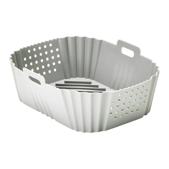 Silicone Air Fryer Liners for Ninja SL400UK Non-Stick Baking Tray Reusable Air Fryer Basket Kitchen Cooking Accessory