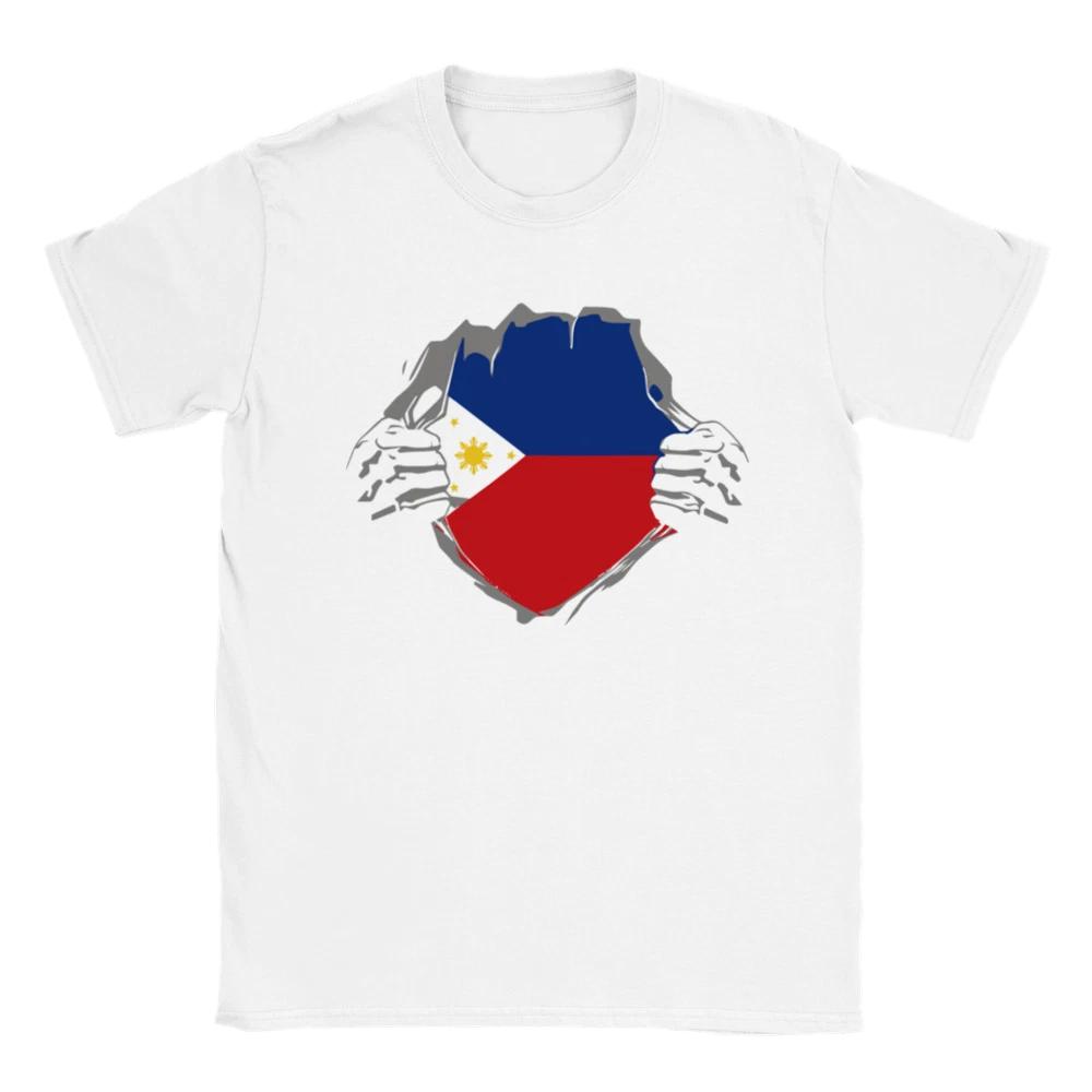 Ripped Shirt Showing Philippine Flag Under - Unisex Crewneck T-shirt XXL