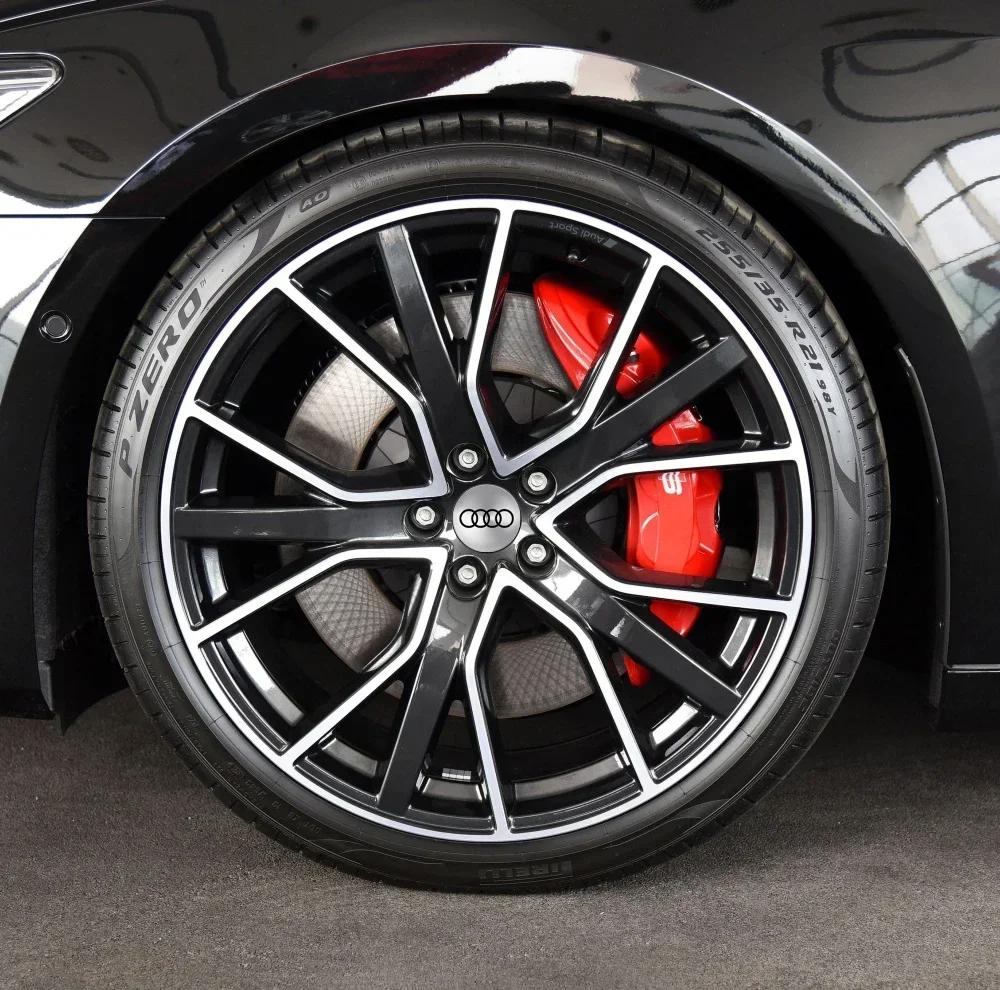 4PCS 65mm automobile hub center cover sticker is suitable for Audi ABT A3A4A5Q2 Q7 RSTT hub aluminum alloy modification sticker.