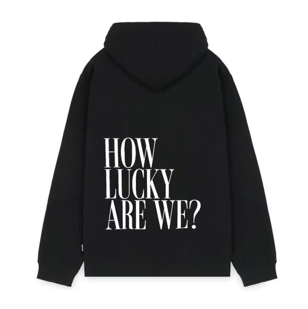 2025 Casual Loose Fit Letter Print Hoodie
