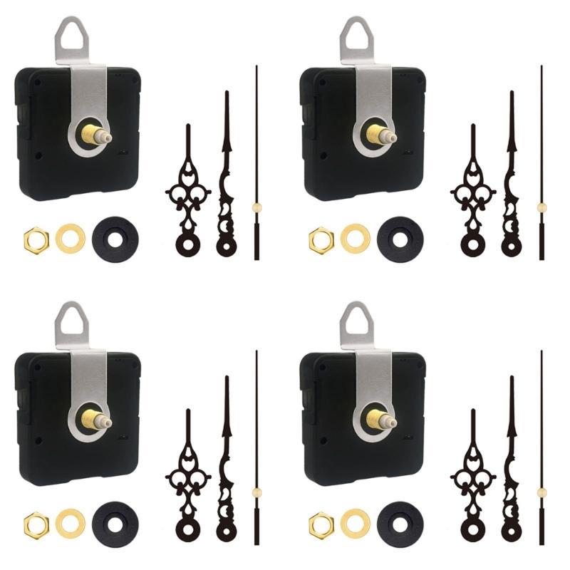 Quiet Move Movement Mechanism Plastic Housing Replacement Parts For DIY Wall Desk Clocks Precise Timing Quiet 4Sets