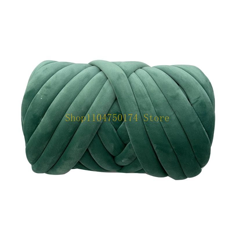 Chunky Tube Yarn for Knitting Soft and Plush Crystal Braid Cotton Thread top sale