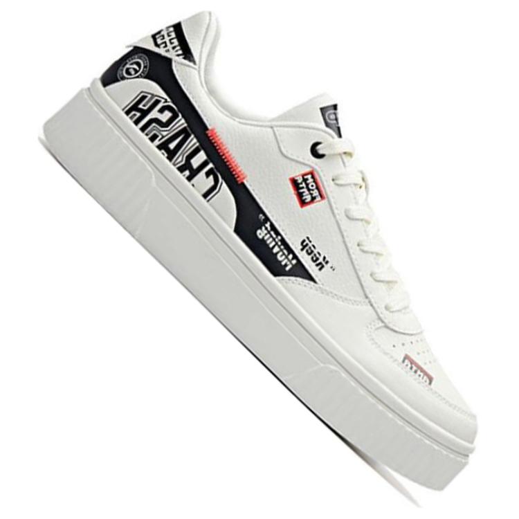 Anta Life Collection Slip Resistant Abrasion Resistant Low top Skateboard Shoes Men's White Black 111938021R-4