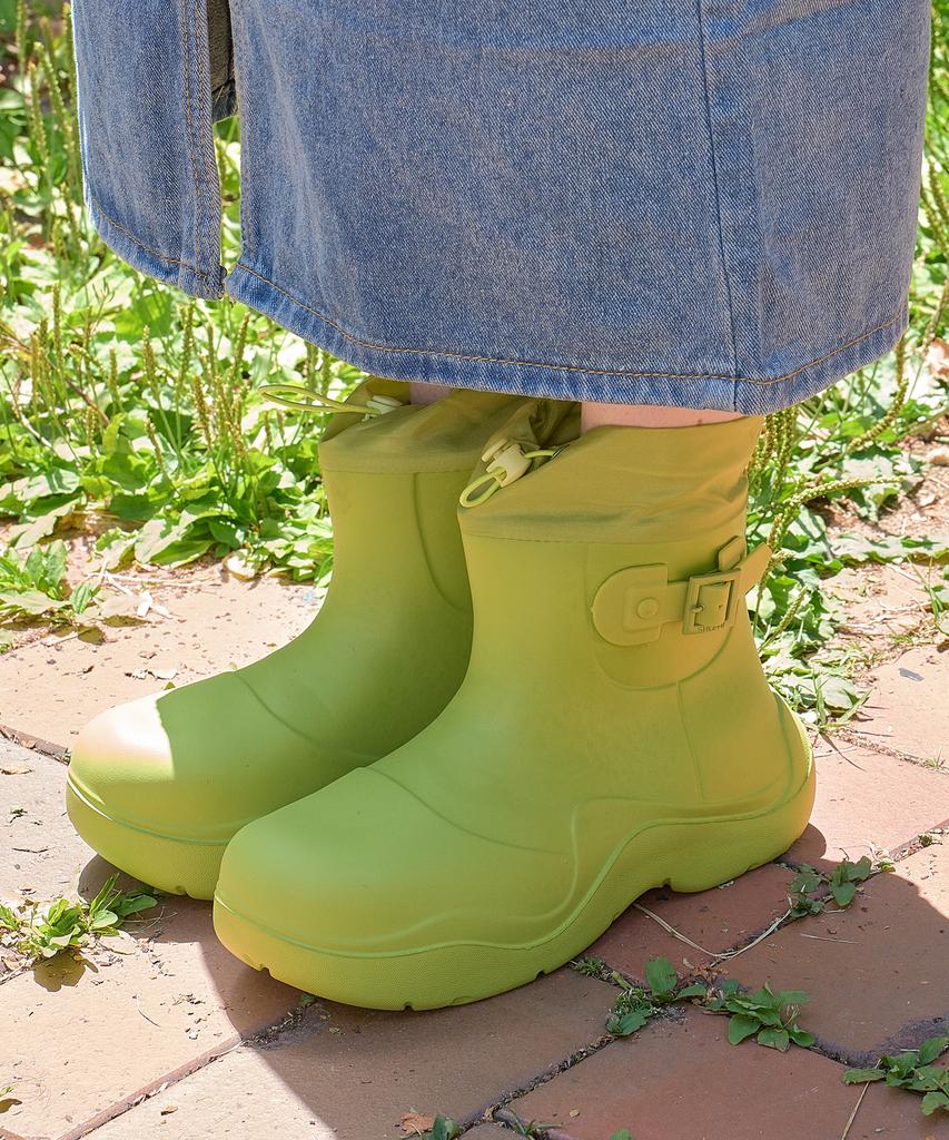 Shoehi Rose String Belt Rain Boots (3 Colors)_R0017