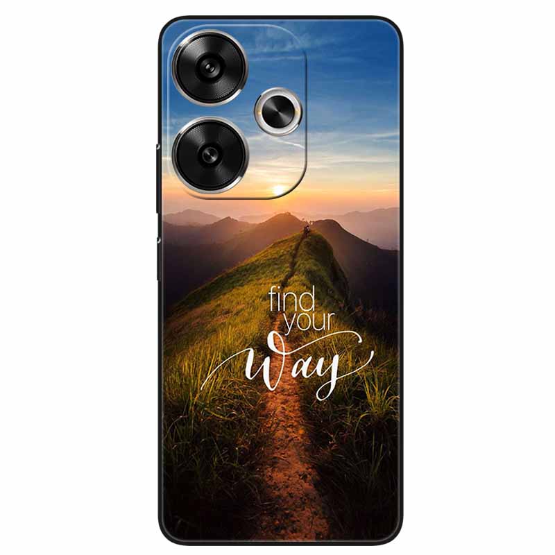 For Xiaomi Redmi 13 Case Animals Painted Black Silicone TPU Soft Bumpers for Redmi 13 4G 5G Redmi13 Phone Cover Protect Capa