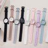 Simple Black White Women Quartz Watches Minimalist Design Silicone Strap Bracelet Wristwatch Women's Fashion Dress Watch Gifts