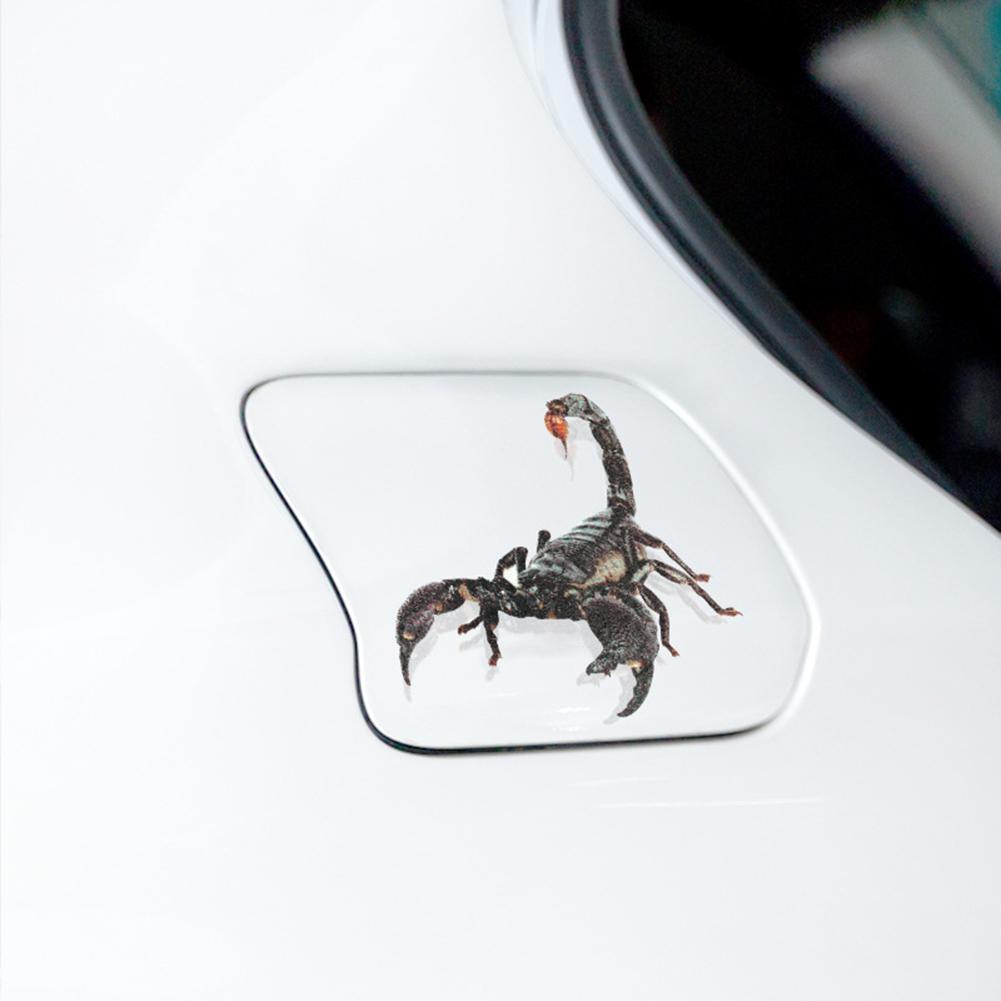 Adesivo per Auto 3D Lucertola Scorpione Ragno 3D Modello Animale Decorazione Decalcomania Finestrino Specchietto Paraurti Veicolo Resistente all'Acqua Alta Adesività