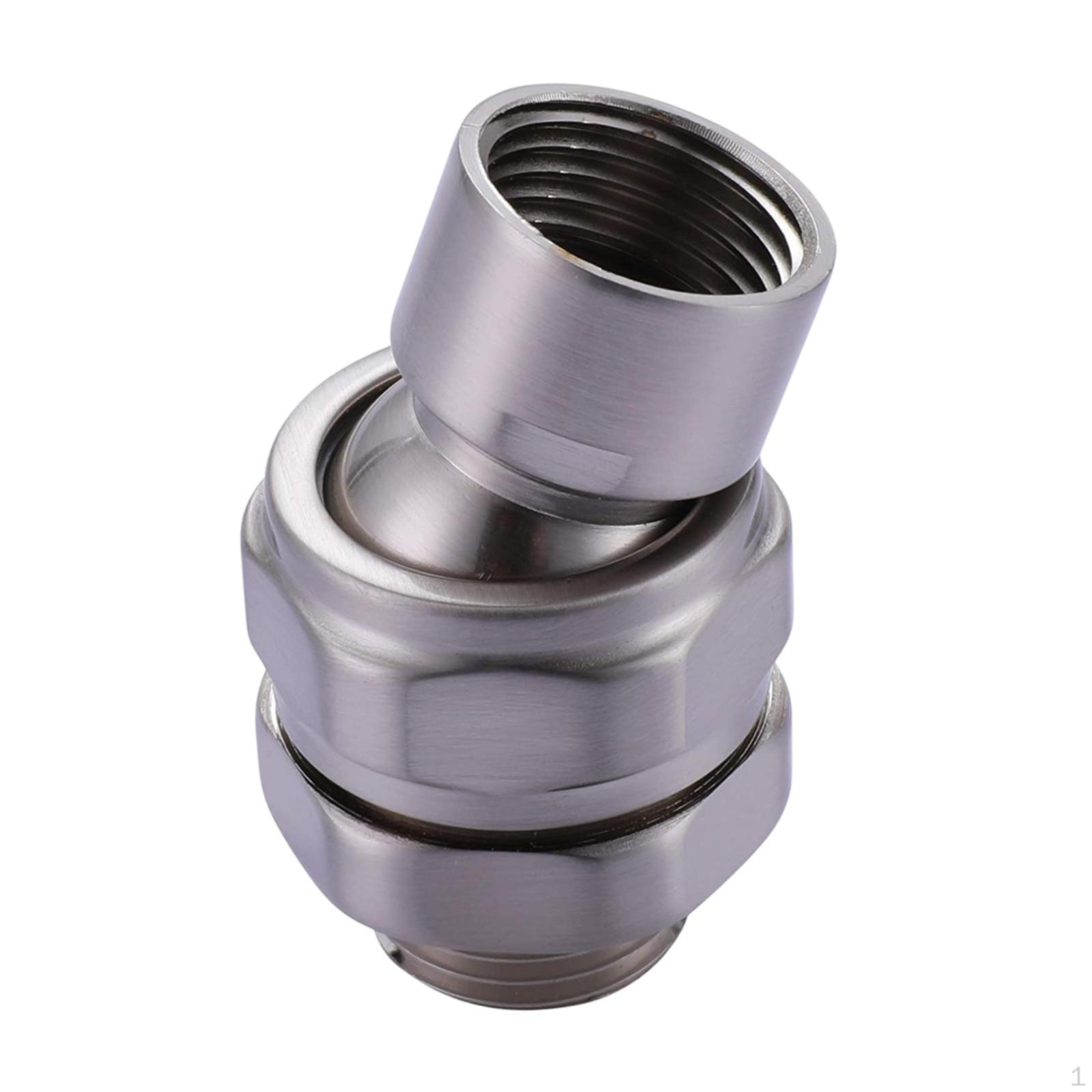 

Регулируемый соединитель для душевой лейки для прямой установки серый