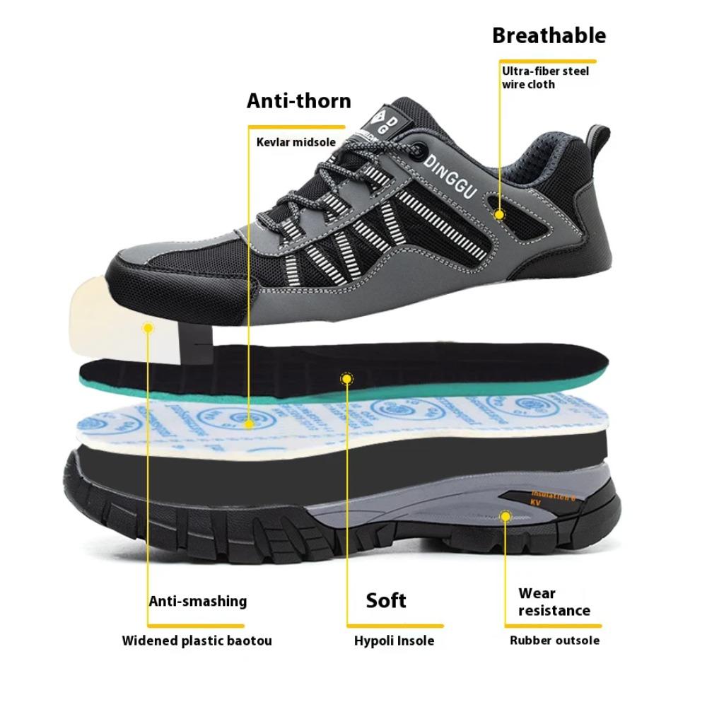 Insulation 6KV Work Safety Shoes Men Indestructible Anti-smashing Anti-puncture Protective Safety Boots Work Sneakers