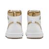 Air Jordan 1 Retro High OG Metallic Gold Donna Sneakers Bianco Gomma-Marrone Chiaro FD2596-107