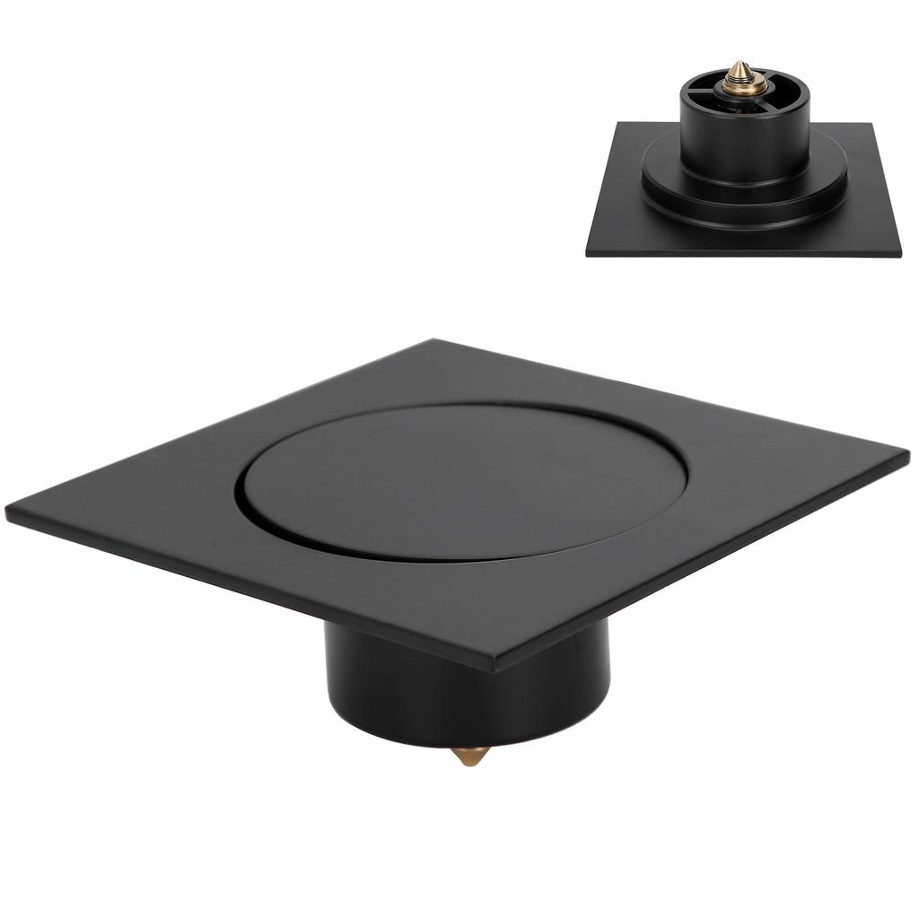 Floor Drain Strainer Pop Up Type for Bathroom Shower Toilet Fast Draining Square AntiOverflow