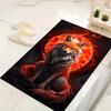 1pc Scary fox Print Design Area Rug - Soft, Anti-Slip, and Durable Gaming Room Decor for Bedroom