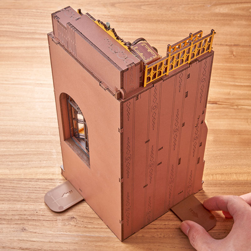 ROBOTIME Rolife 3D puzzle Silent Corner Study DIY Book Nook TGE02