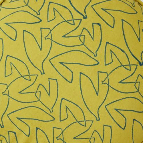 Horn Please MADE Feuille Cushion Round Yellow