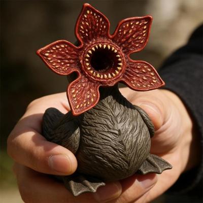 Resin Duck Figurine Collectible Horror Duck Ornament Spooky Halloween Decoration for Office Desktop Car Dashboard Decor
