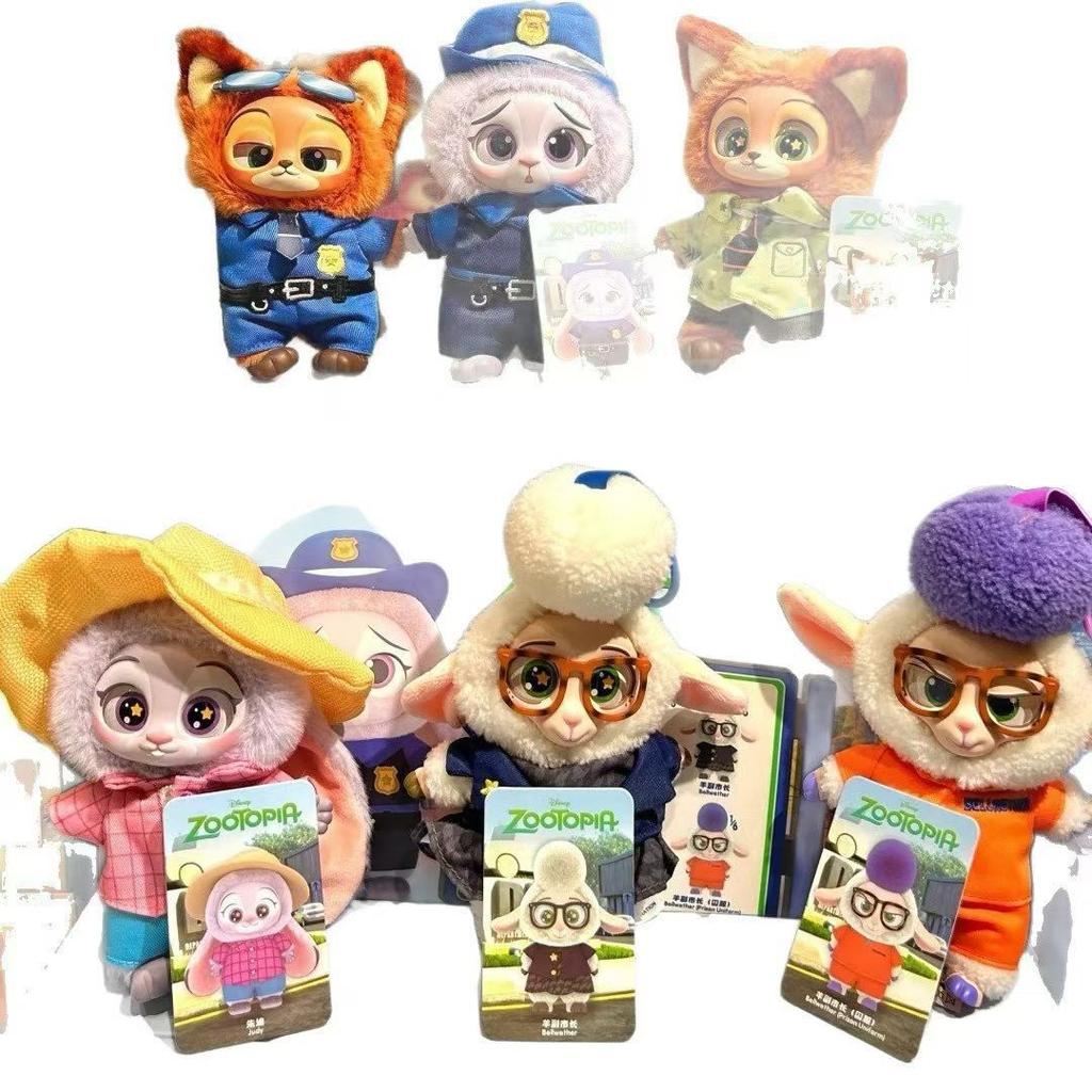 The Domestic Version of Nick Judy's Zootopia Series Blind Box, Plush Toy Pendant and Peripheral Products