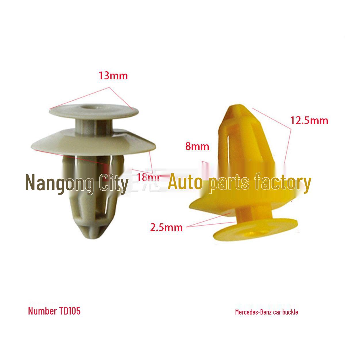 

Mercedes-Benz Universal Car Door Panel Skirt Decoration Rivet Clip and Buckle Set 10000 Pieces