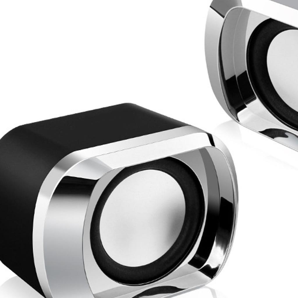 1 Paar Mini Desktop Lautsprecher Multifunktion Stereo Sound Starker Bass Große Lautstärke USB Mini Lautsprecher für Computer Laptop