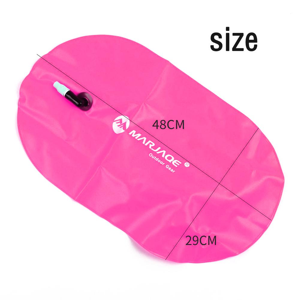 Inflatable Swimming Buoy PVC High Visibility Open Inflatable Waterproof Bag Swimming Air Bag With Waist Belt for Swimming Safety