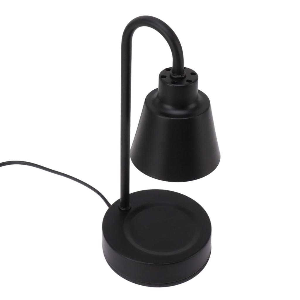 Scented Candle Lamp Black Warm Light GU10 Iron   Candle Warmer Lamp for Bedrooms Guest Rooms Study