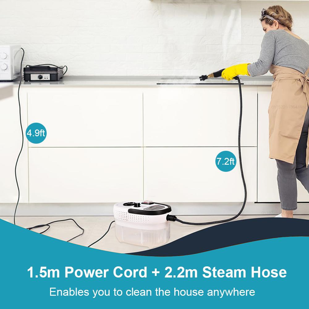 Steam Cleaner High Temperature Steam Cleaner 1500W High Pressure Handheld Steam Cleaner for Home Kitchen Bathroom Car Cleaning