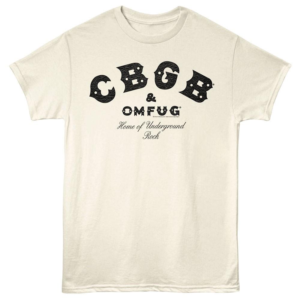 CBGB OMFUG Home Of Underground Rock Black Logo Men T Shirt Music Merch S