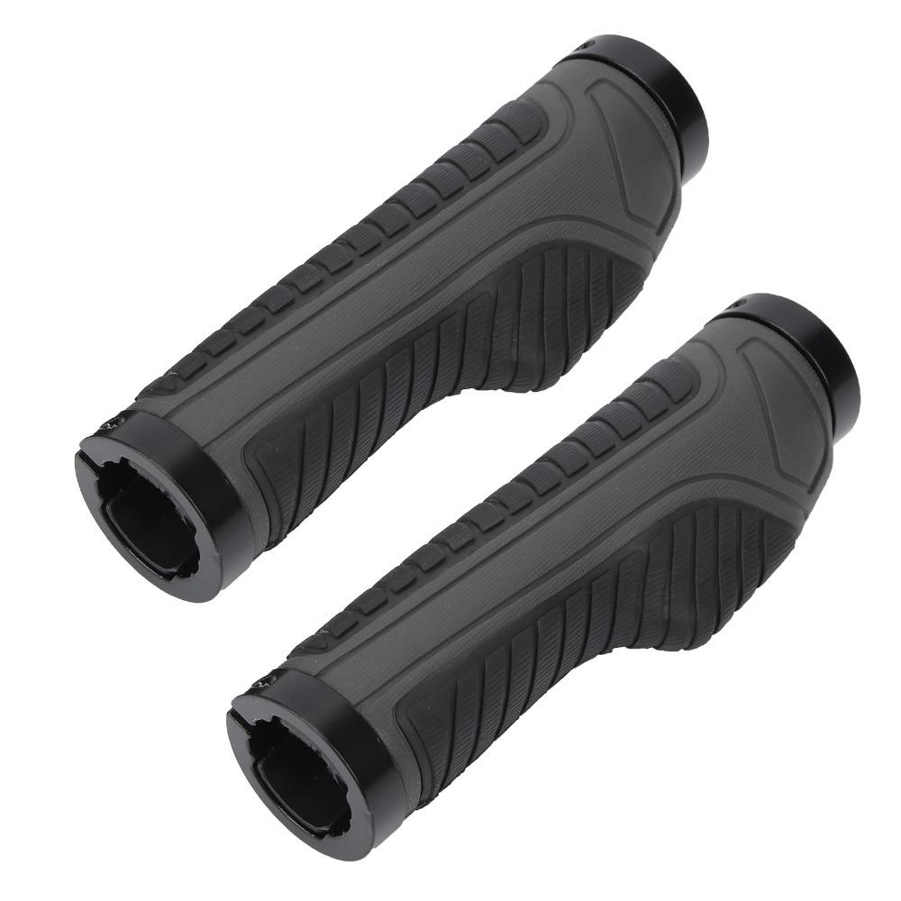 

1 Pair Double Lock Handlebar Grips Lock On Grips for MTB ,BMX,Scooter,Mountain and Road Bikes сірий