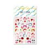 Sky Christmas Kitty Hat 6D Cat Cartoon Nail Art Stickers - Cute Embossed Wearable Kitty Nails