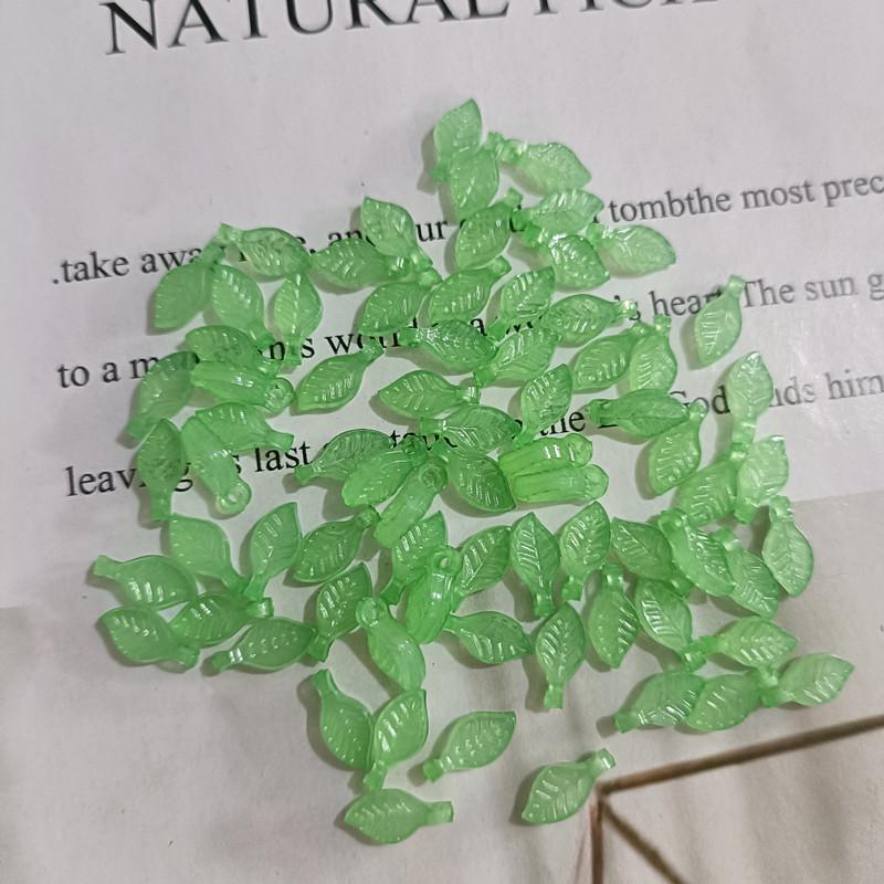 Acrylic Mini Grape Leaf Beaded String for DIY Jewelry Making: Bracelets & Necklaces
