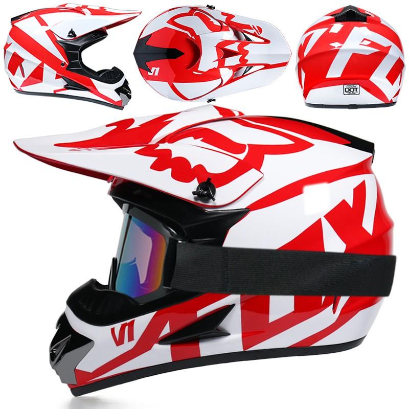Full Face ABS Off-Road Motorcycle Helmet Men Women Lightweight Safety Gear In Multiple Colors Sizes