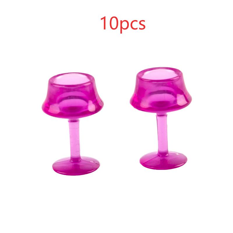 1:12 Miniature Food DIY Craft For Dollhouse Mini Ceramics Dessert Pan Cake Stand Fruit Tray Glass Red Wine Cup Doll Kitchen Toys