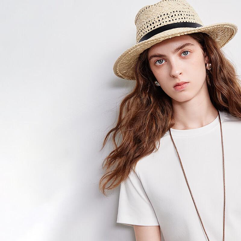 Chuyu Women's Cooling Tencel Cotton Round Neck T-Shirt