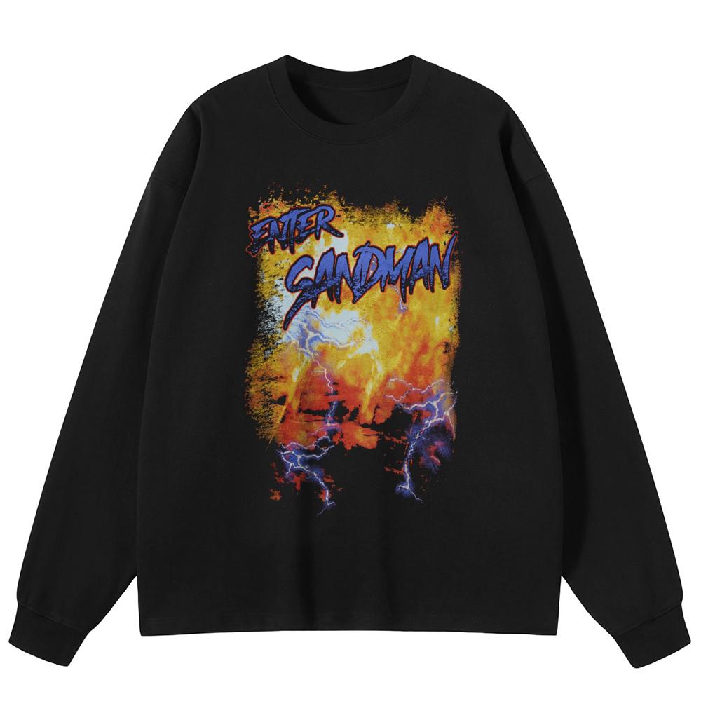 

Футболка с принтом «Вулкан» в уличном стиле, хлопковые унисекс-топы, футболки с длинными рукавами 3XL чёрный