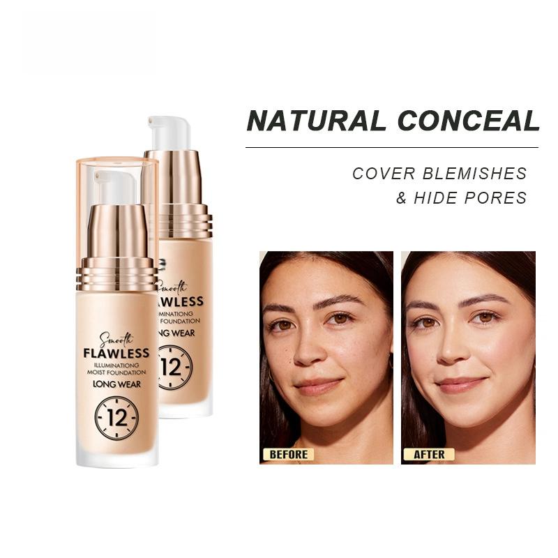 Foundation Liquid Concealer Lasting No Makeup Matte Moisturizing Brightening Foundation Cream Moisturizing