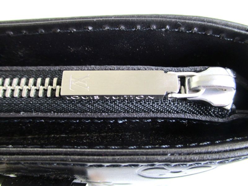 Äkta LOUIS VUITTON Monogram Svart Läder Toteväska Handväska Stockton #9369 Säljaren renoverad